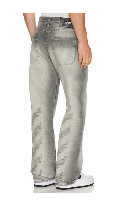 Off-white Slim Relax Jeans In Gray