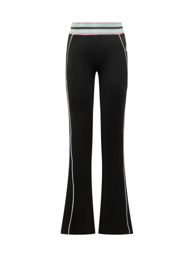 Off-white Slim Track Trousers With Side Stripe In Black