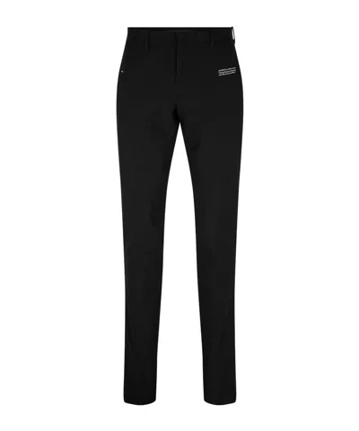 Off-white Slim-fit Cropped Pants In Black