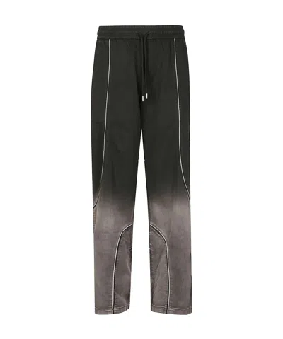 Off-white Slouchy Garment Dye Trackpant In Black
