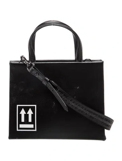 Pre-owned Off-white Small Box Bag In Black