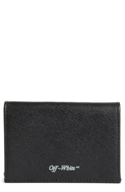 Off-white Small Flap Wallet In Black