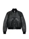 Off-white Snap-button-fastening Bomber Jacket In Black