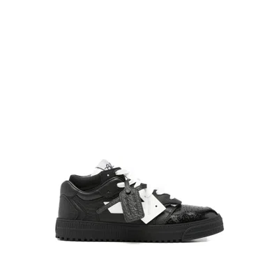 Off-white Arrow Patch Sneakers In Black