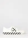 Off-white White Black Graphics Leather Sneakers In White