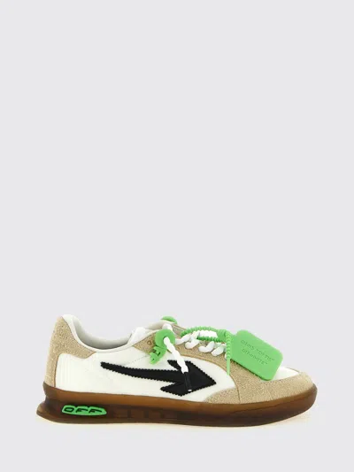 Off-white Beige End Of Play Suede Sneakers In Neutral