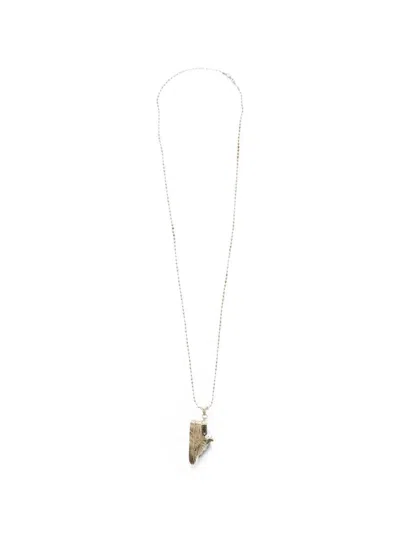 Off-white Sneaker-shaped Pendant Necklace In Gold