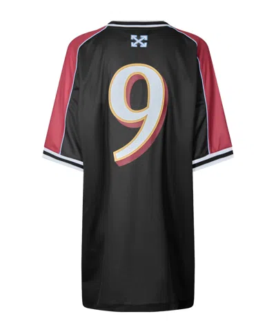 Off-white Soccer Mini Dress In Black