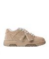 Off-white Solid Color Sneakers In Brown