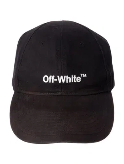 Pre-owned Off-white Solid Embroidered Baseball Cap In Black