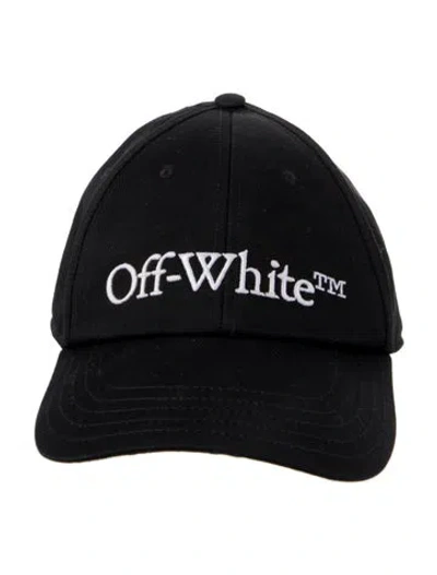 Pre-owned Off-white Solid Embroidered Brand Baseball Cap In Black