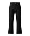Off-white Solid Straight Leg Jeans In Black