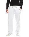 Off-white Man Pants White Size L Cotton, Elastane In White