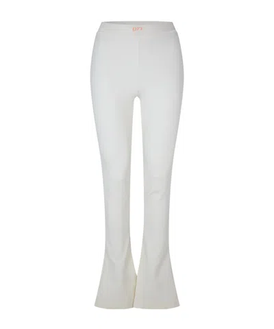 Off-white Solid-color Casual Pants In Gray