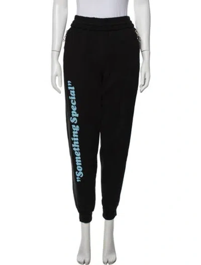 Pre-owned Off-white 'something Special' Graphic Print Sweatpants In Black