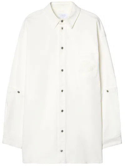 Off-white 90s Logo Overshirt In White