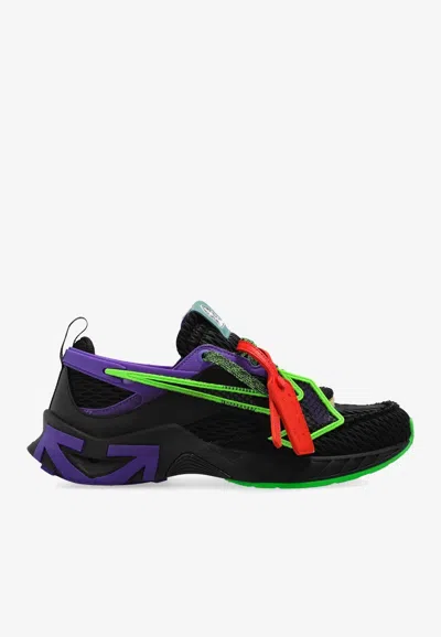 Off-white Space Memo Mesh And Nylon Low-top Sneakers In Black