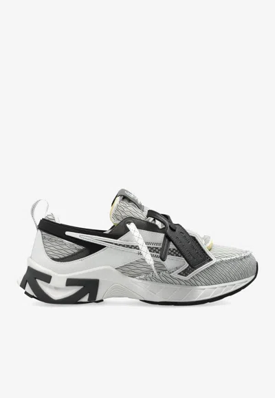 Off-white Space Memo Mesh And Nylon Low-top Sneakers In Gray