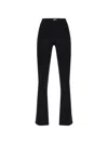 Off-white Split-hem Flared Trousers In Black