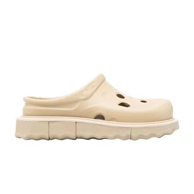 Pre-owned Off-white Sponge Sole Meteor Clog 'beige' | Cream | Men's Size 39