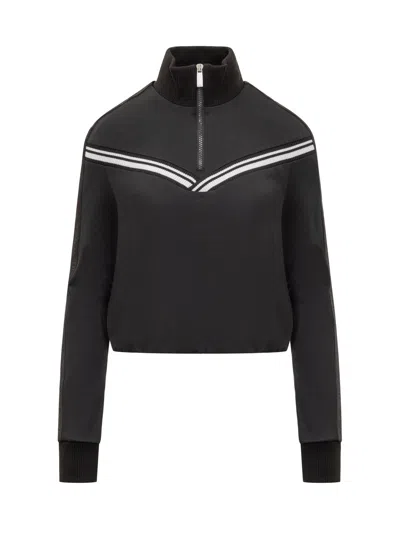 Off-white Sporty Top With Logate Design In Black