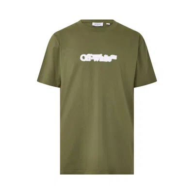 Pre-owned Off-white Spray Arrow T-shirt 'moss/white' | Green | Men's Size S