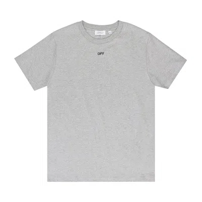 Pre-owned Off-white Spray Can Arrow Slim T-shirt 'grey' | Men's Size L In Gray