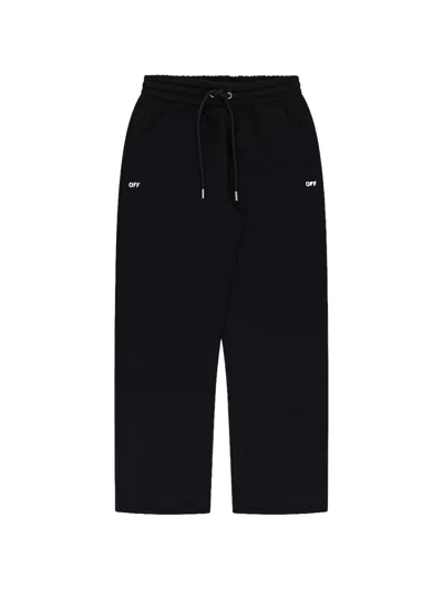 Off-white Spray Can Diagonal Sweatpants In Black