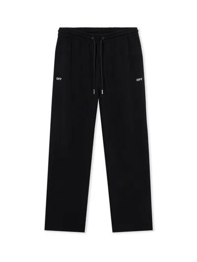 Off-white Spray Can Diagonal Sweatpants In Black
