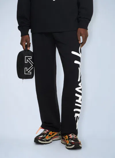 Off-white Spray Logo Sweatpant In Black