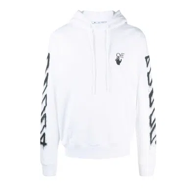 Pre-owned Off-white Spray Marker Hoodie 'white' | Men's Size L