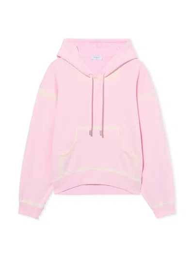 Off-white Spray Off Stamp Over Hoodie In Pink