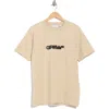 Off-white Spray Paint Arrow Graphic Slim T-shirt In Neutral