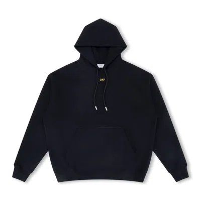 Off-white Sprayed Arrow Hoodie In Black