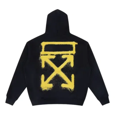 Off-white Sprayed Arrow Hoodie 'black'