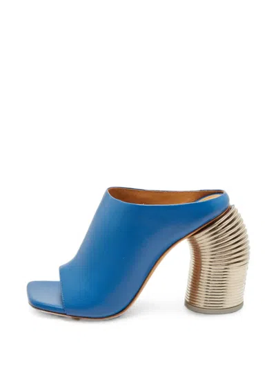 Pre-owned Off-white Spring Metallic Sandals In Blue
