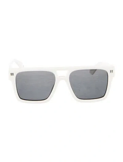 Pre-owned Off-white Springfield Square Sunglasses In White