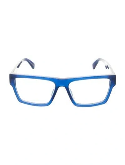 Pre-owned Off-white Square Eyeglasses In Blue
