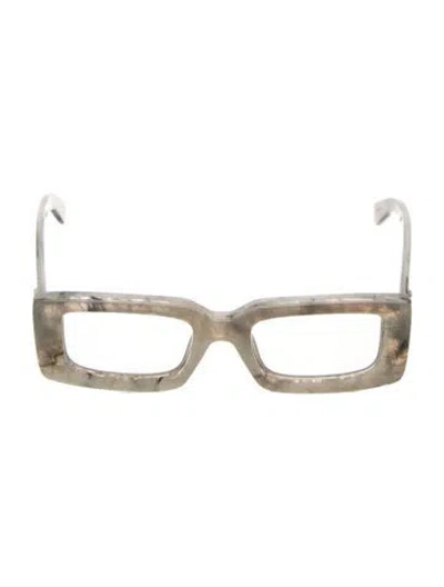 Pre-owned Off-white Square Eyeglasses In Clear