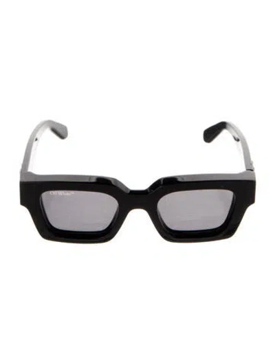 Pre-owned Off-white Square Tinted Sunglasses In Black