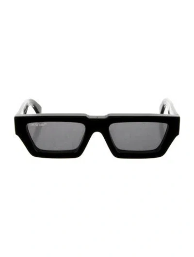 Pre-owned Off-white Square Tinted Sunglasses In Black