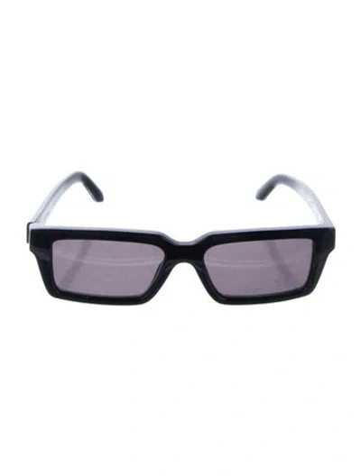 Pre-owned Off-white Square Tinted Sunglasses In Black