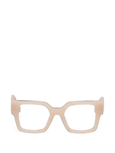 Off-white Square-frame Optical Glasses In Pink