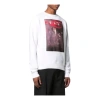 Off-white Ss21 Classic Pattern Printing Round Neck Long Sleeves Ordinary Version White