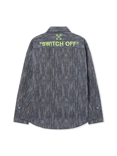 Off-white Ss_switch Off Shirt In Gray