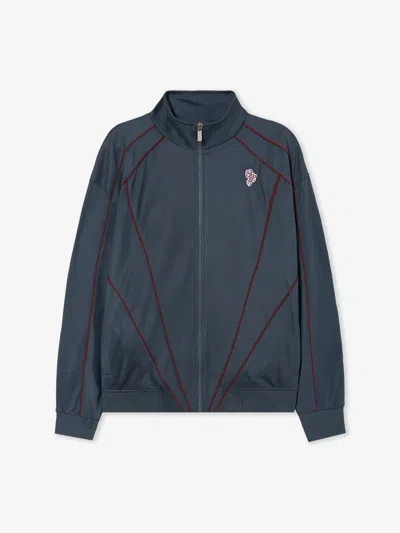 Off-white Staff Script Relaxed Track Jacket In Animal Print