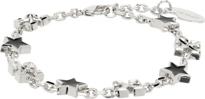 Off-white Star Arrow Bracelet In Silver