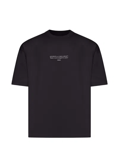 Off-white Statement Short Sleeve Tee In Black