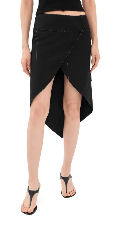 Off-white Stitch Frency Skirt Black
