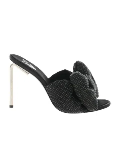 Off-white Strass Bow 110mm Allen Mules In Multi